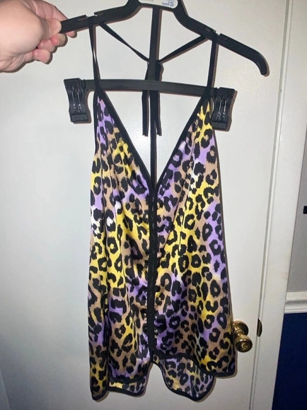 Oxford Circus Leopard Print Halter Camj Size Small Like New